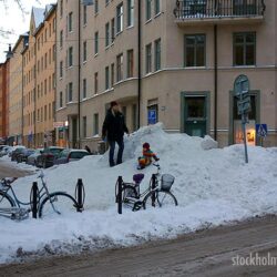 More snow in Stockholm