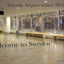 Landing at Arlanda airport in Stockholm