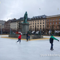 Stockholm city ice skating