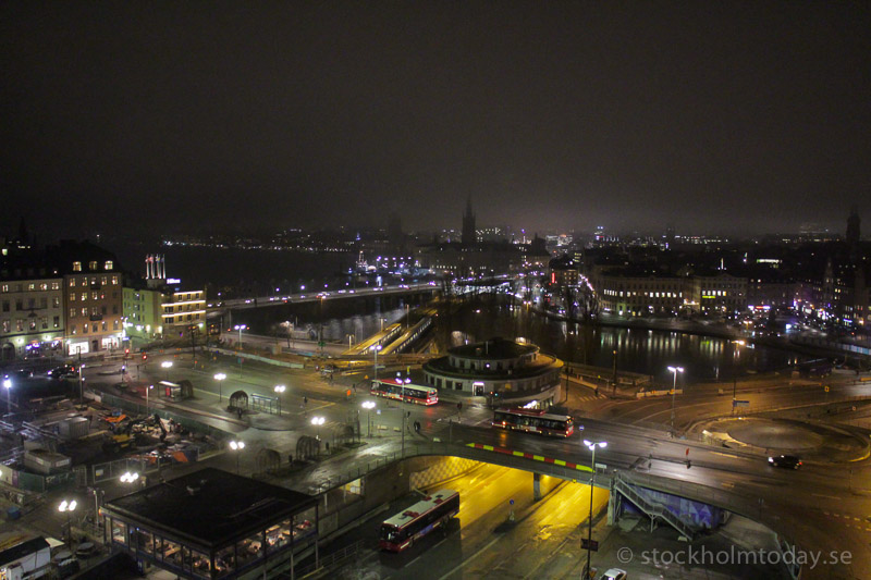 stockholm slussen night view