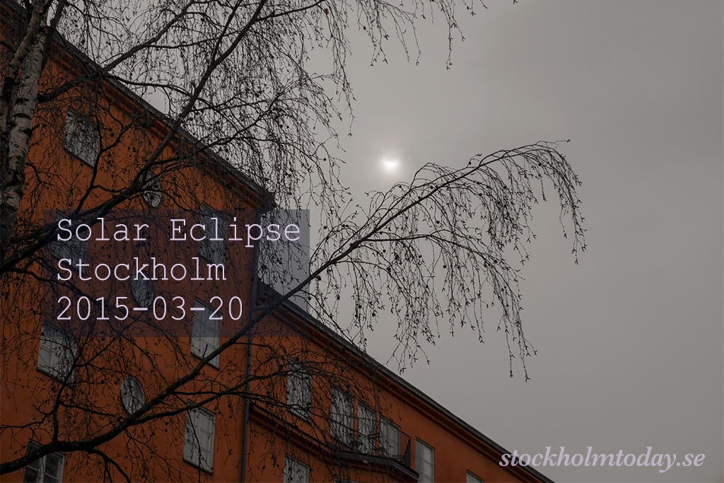 stockholm today solar eclipse