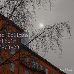 Solar eclipse in Stockholm