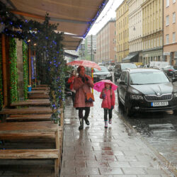 Rainy cold Stockholm