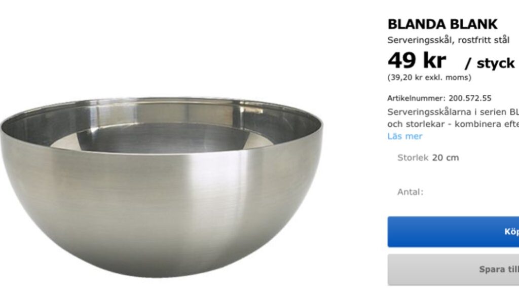 ikea blanda blank bowl mystery
