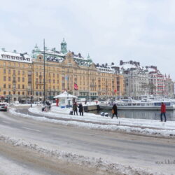 Cold winter in Stockholm